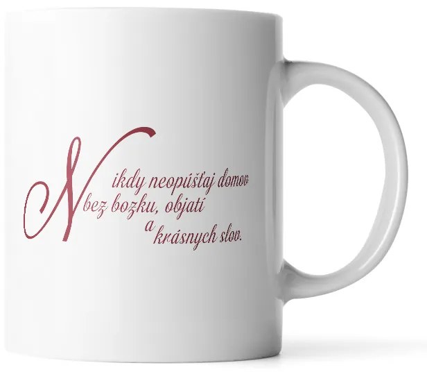 Sablio Hrnček Neopúšťaj domov - 890 ml - XXL