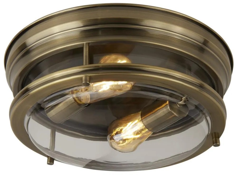 Searchlight 5182AB - Stropné svietidlo EDINBURGH I 2xE27/40W/230V bronzová