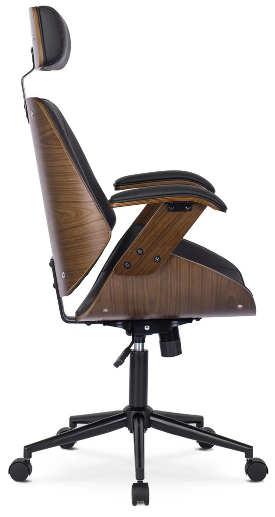Kancelárska stolička Fabian orech/čierna