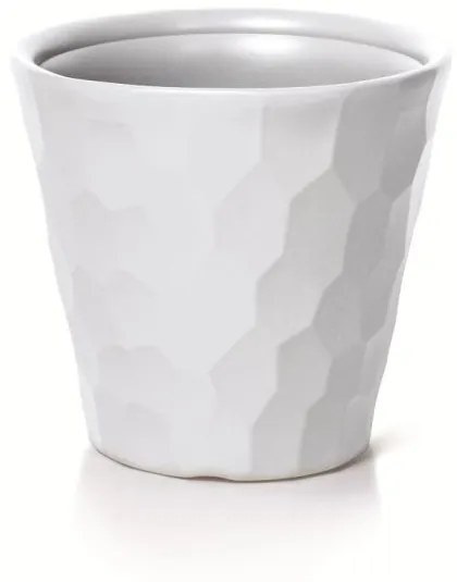 Prosperplast Kvetináč luxor Rocka biely, varianta 29,3 cm