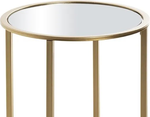 Okrúhly odkladací stolík Lagos 39 cm, zlatý