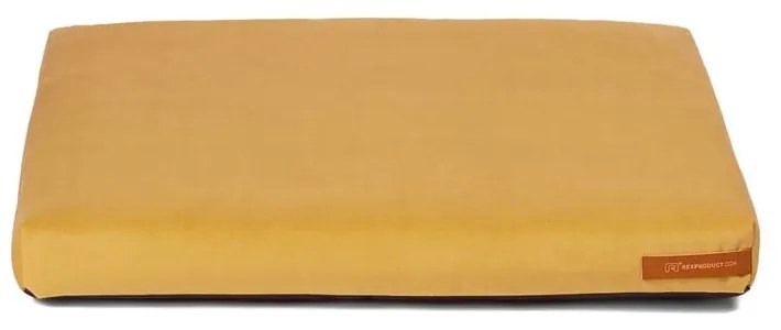 Žltý matrac pre psa z Eko kože 90x110 cm SoftPET Eco XXL – Rexproduct