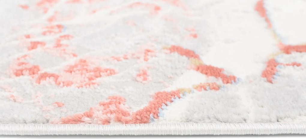 TA Koberec R216A L_GRAY/SALMON PORTLAND Rozmer: 200x300 cm