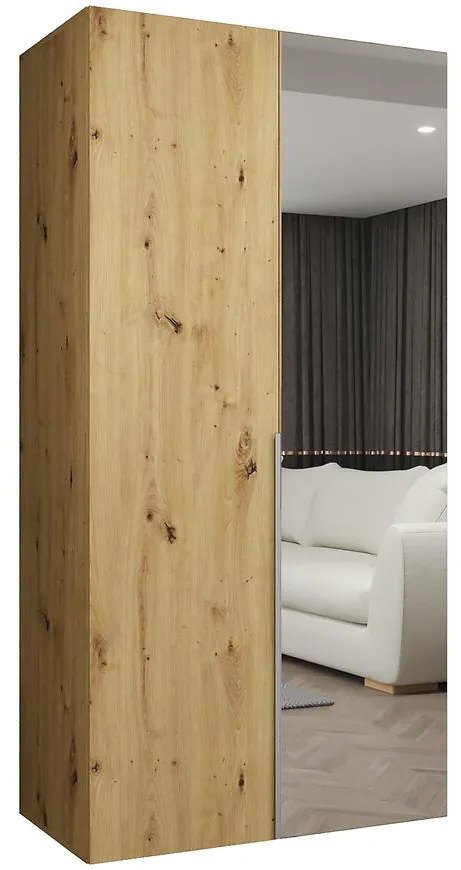 Skriňa Alicante II 100 artisan strieborný