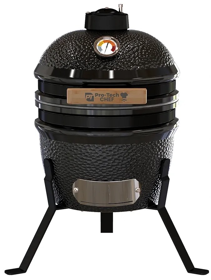 Gril Kamado Egg 13", čierny, priemer roštu 27 cm