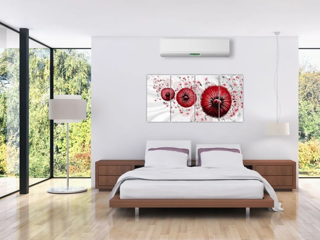 Obraz púpav na stenu