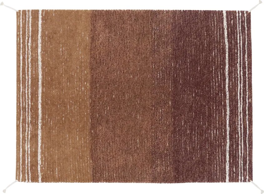 Bavlnený koberec v tehlovej farbe 170x240 cm Twin Toffee – Lorena Canals