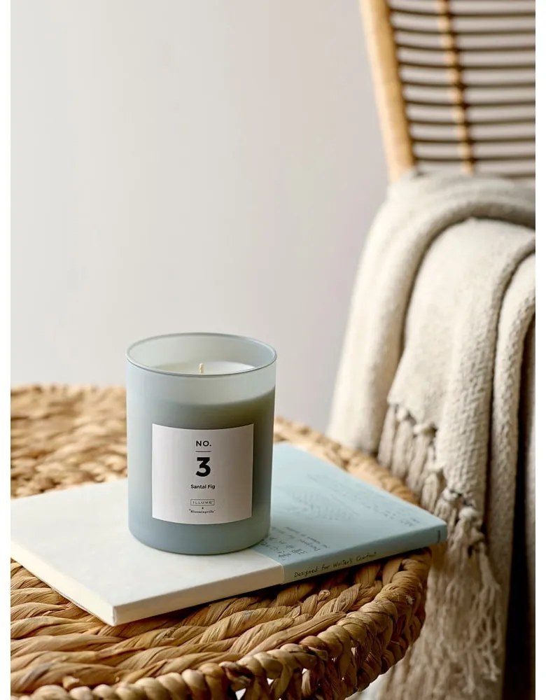 Vonná sviečka doba horenia 50 h No. 3 Santal Fig – ILLUME x Bloomingville