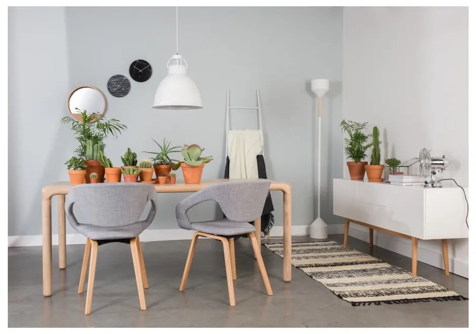 Jedálenský stôl v dekore jaseňa 90x180 cm Storm – Zuiver