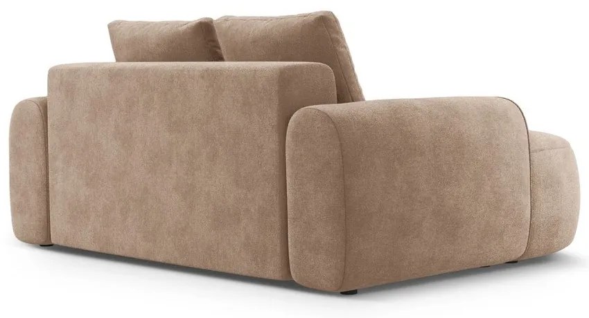 Svetlohnedá zamatová pohovka 175 cm Linz – Cosmopolitan Design