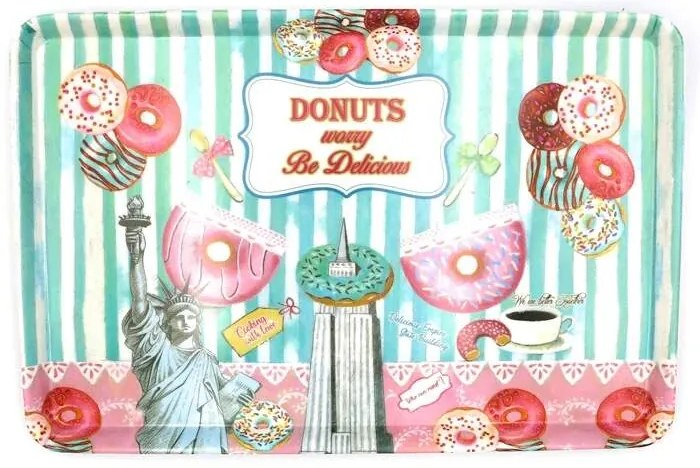 Plastová tácka Donuty 35x24cm