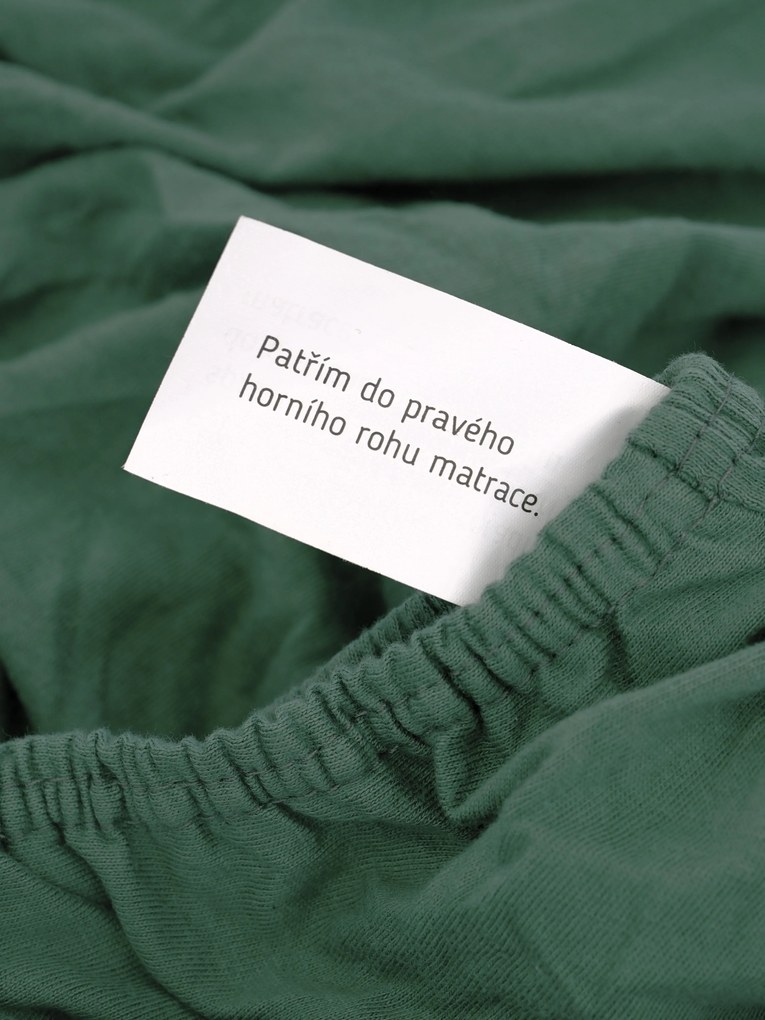 Jersey plachta Classic 140 x 200 cm - tmavo zelená