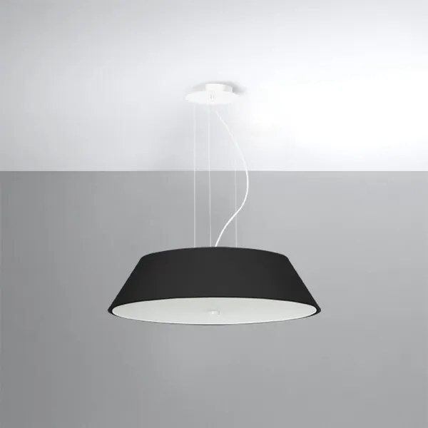 Sollux SL.0766 - Luster na lanku VEGA 5xE27/60W/230V pr. 60 cm čierna