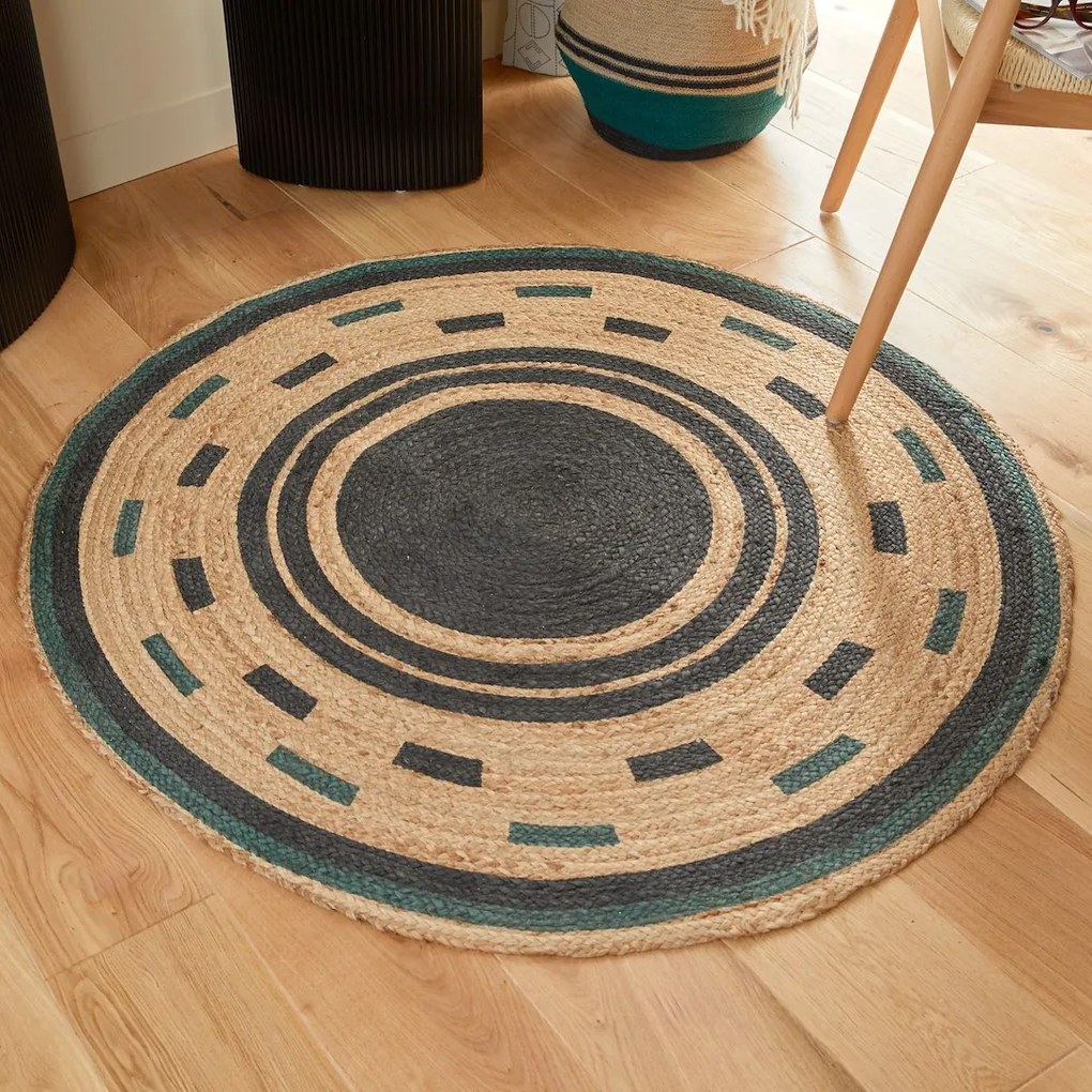 ATMOSPHERA Koberec Malakite, (fi) 120 cm, béžová/čierna/zelená