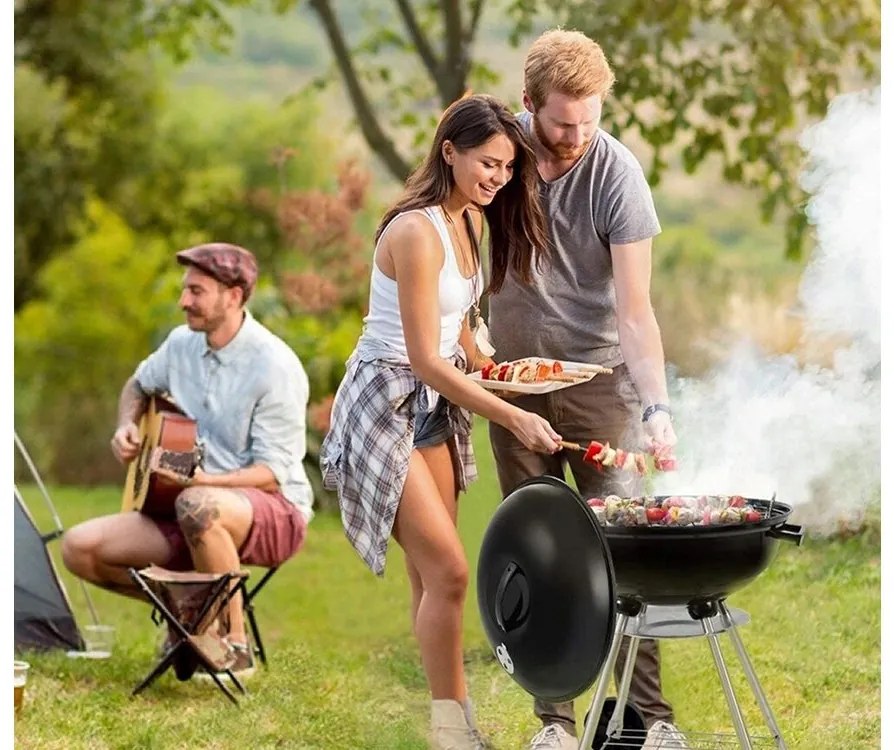 Verk 27093 Záhradný gril na drevené uhlie okrúhly