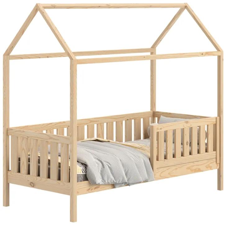 Detská domčeková posteľ Nemos - 70x140 cm - borovica