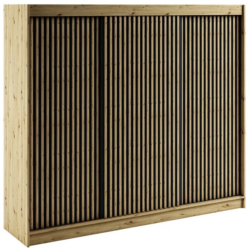 Skriňa Lamelo 1 250 Dub Artisan/čierna