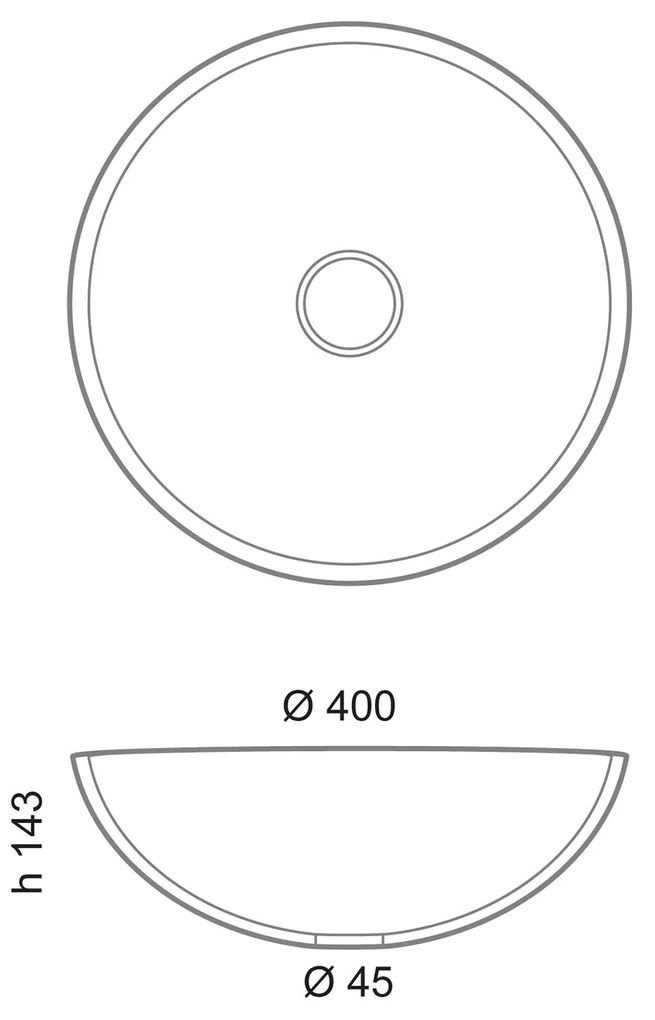 Sapho, MURANO WENGE sklenené umývadlo na dosku, priemer 40cm, meď/strieborná, AL5318-66