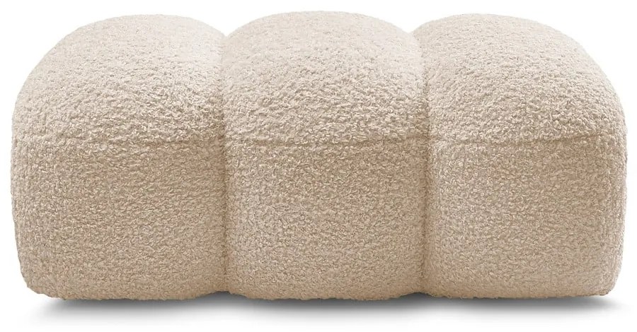 Béžová podnožka z textílie buklé Hippolyte – Bobochic Paris