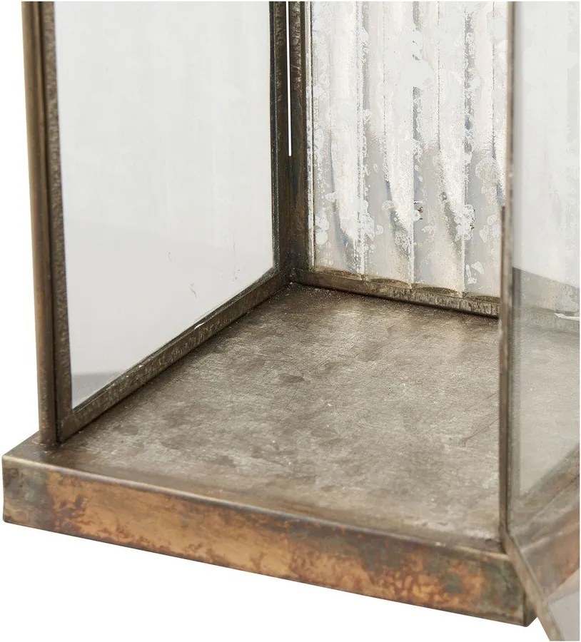 Kovový/sklenený lampáš (výška 49 cm) Herslev – House Nordic