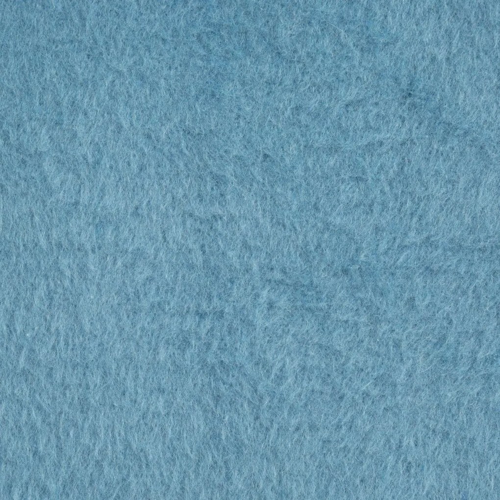 Krásna nebesky modrá hrubá akrylová deka so strapcami