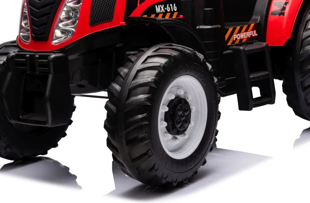 LEAN CARS A011 Červený batériový traktor 24V