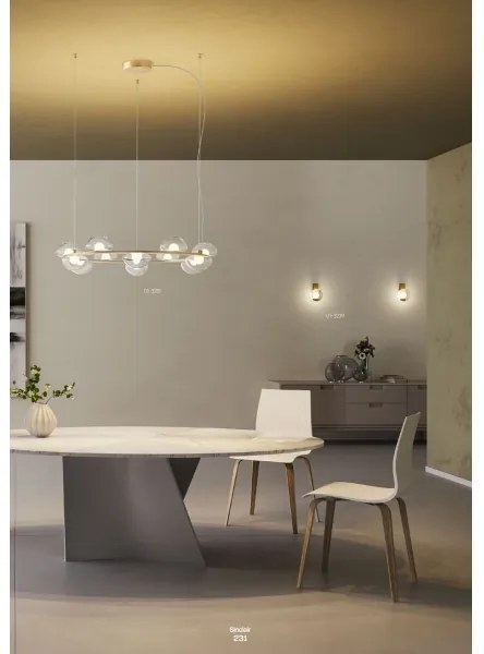 Redo 01-3239 - LED Nástenné svietidlo SINCLAIR LED/6,5W/230V CRI 93 IP21 zlatá