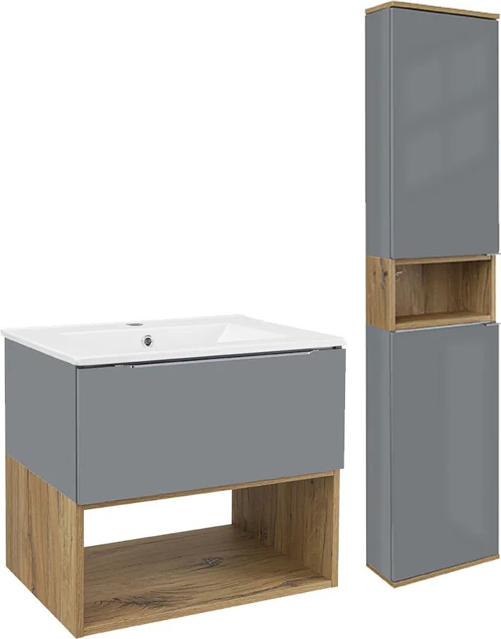 Comodo Set kúpeľňového nábytku Neveda G 60 + V 35 P/L