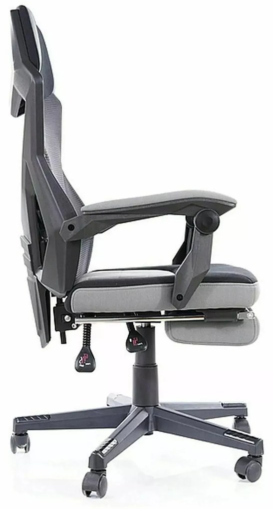 Kancelářská židle Reva černá/šedá