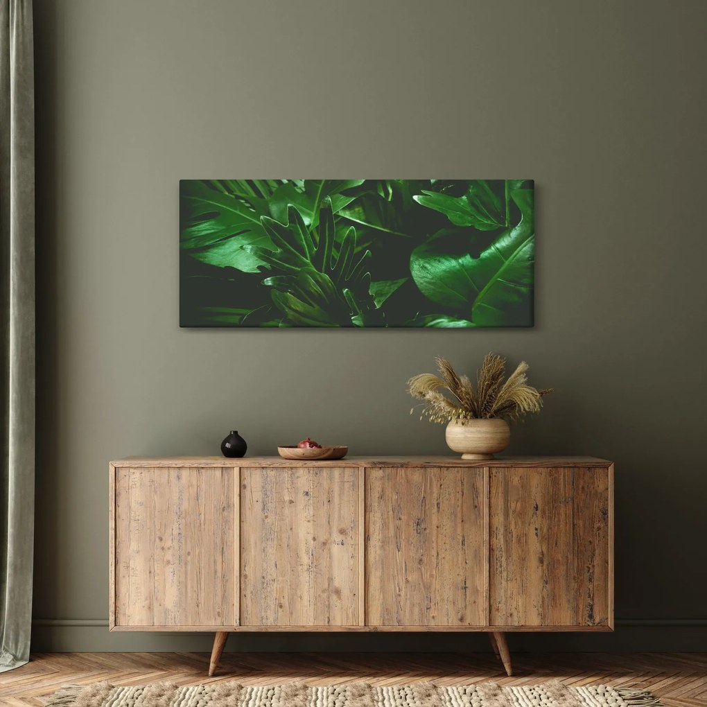 Obraz - Palmové listy (120x50 cm)