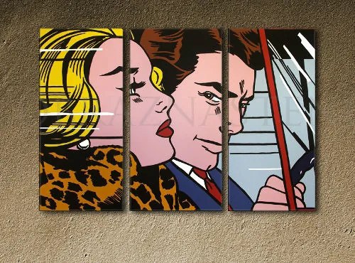 Ručne maľovaný POP Art obraz LICHTENSTEIN | rôzne rozmery
