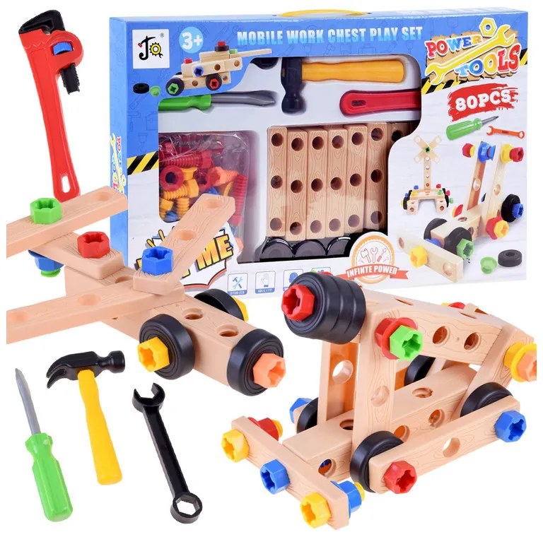 ZA3110 Kreatívne stavebné kocky - 80 dielny set