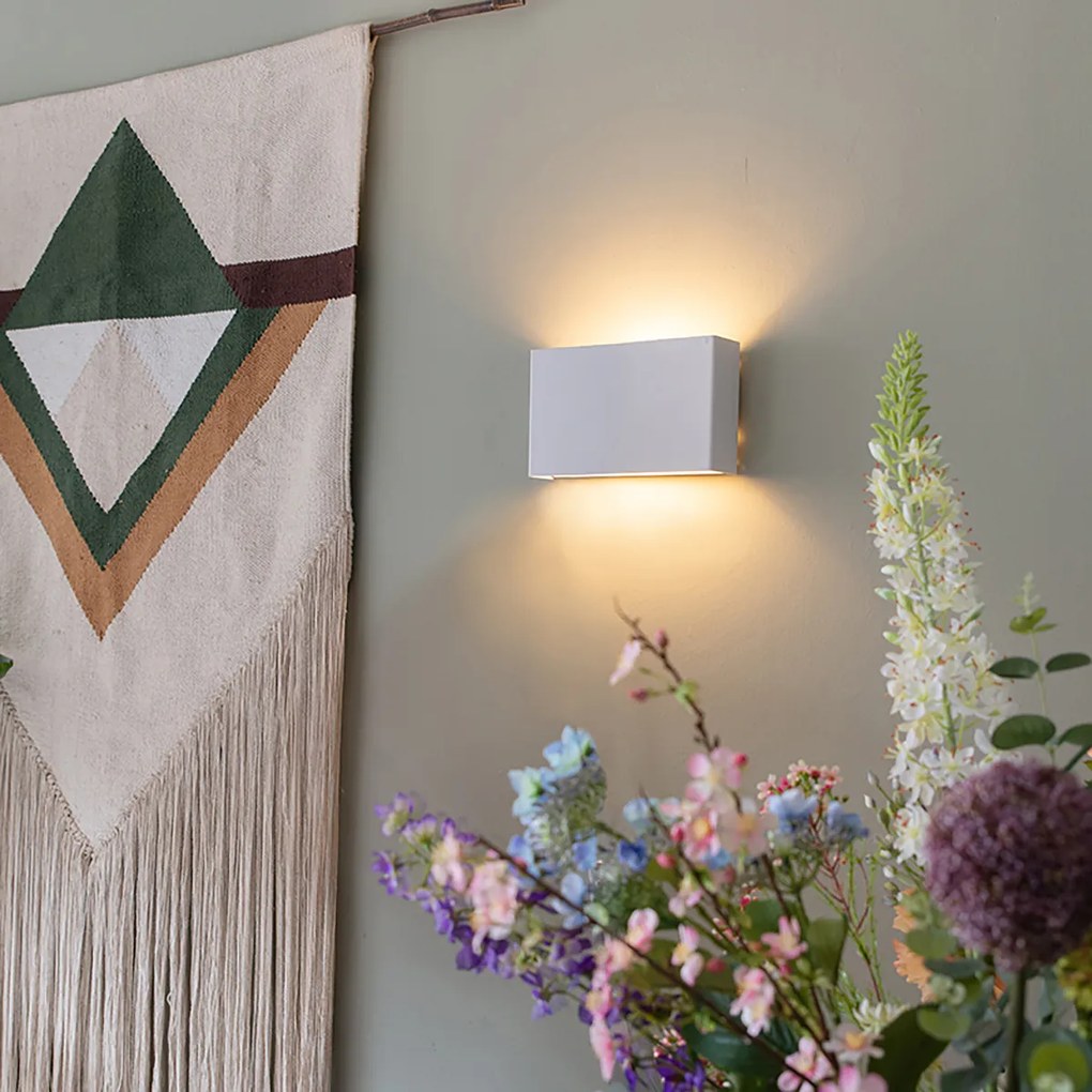 Inteligentná nástenná lampa biela 24 cm vrátane 2 WiFi G9 - Otan