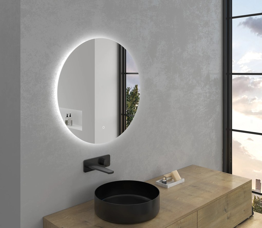 Cerano Specchio, kúpeľňové LED zrkadlo Ø 60 cm, CER-CER-429241