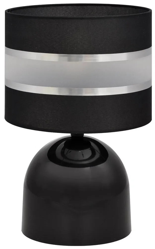 Helam Stolná lampa HELEN 1xE27/60W/230V čierna/strieborná HE1194