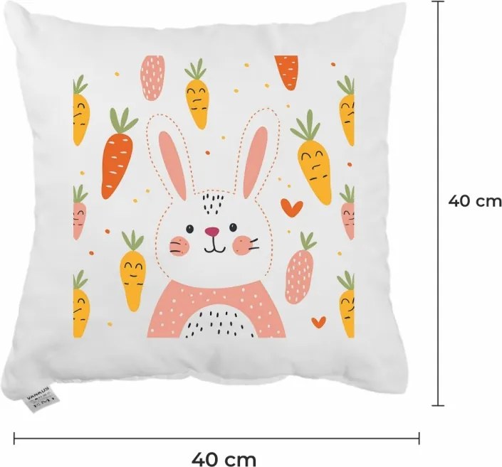 Dekoratívny vankúš Carrotino 40x40 cm EMI