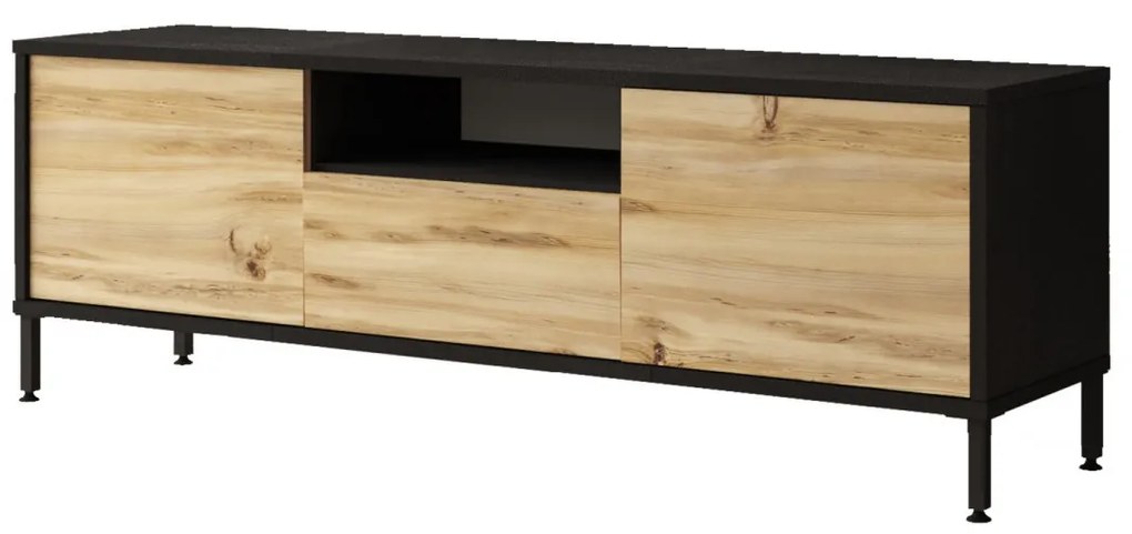 TV stolík Orna 140 cm dub/čierny