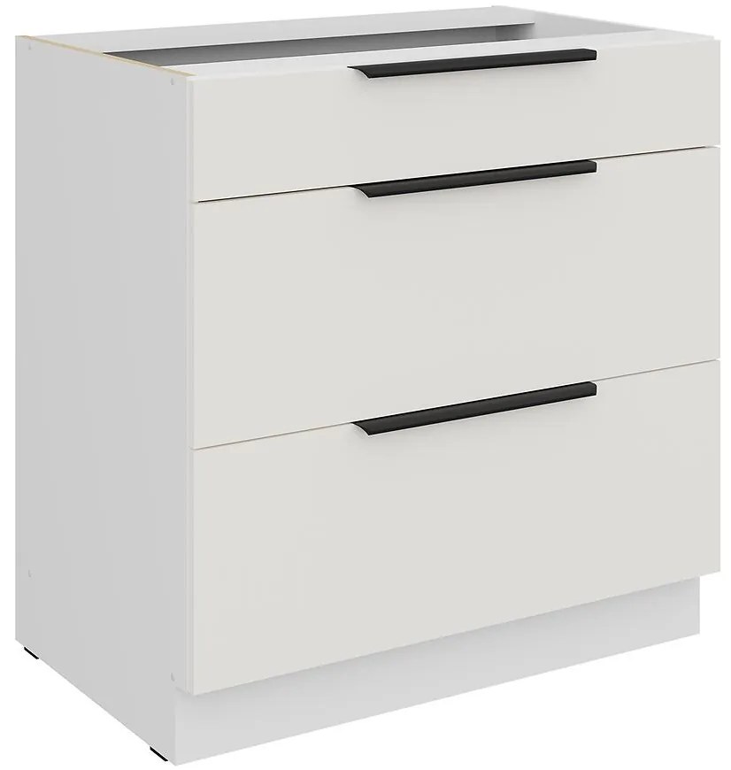 Kuchynská skrinka Aria-Wh/Wh Anti Fingerprint 80d 3s Bb