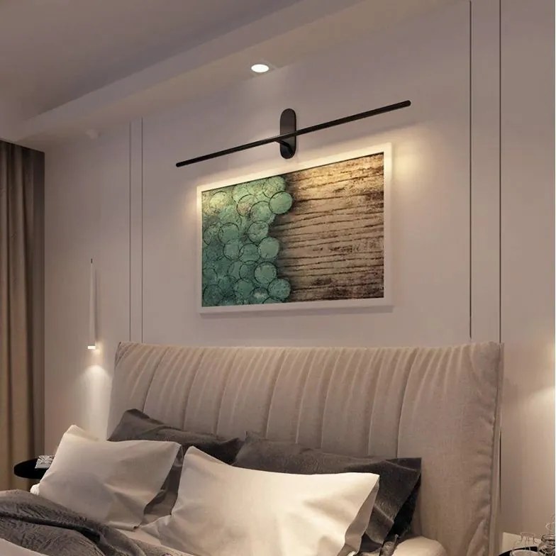 Toolight - LED nástenná kúpeľnová lampa nad zrkadlo 92cm 12W 640lm APP583-1W, čierna, OSW-09754