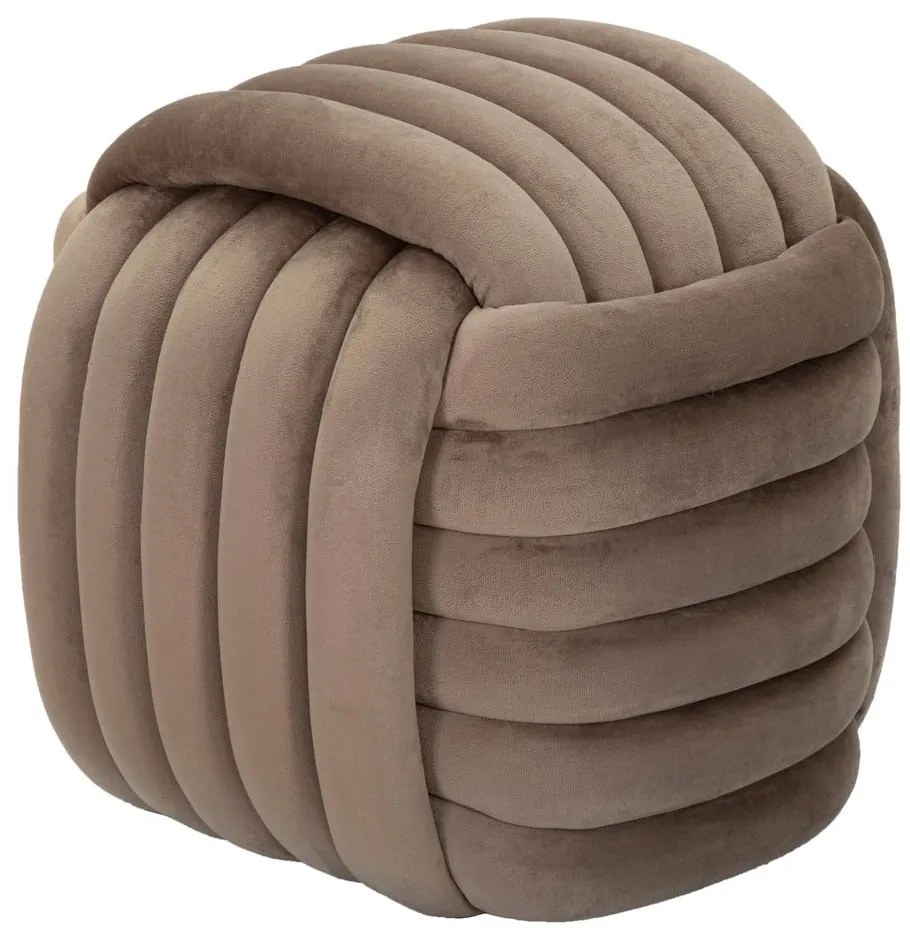 Sivohnedý zamatový taburet Softy – Mauro Ferretti