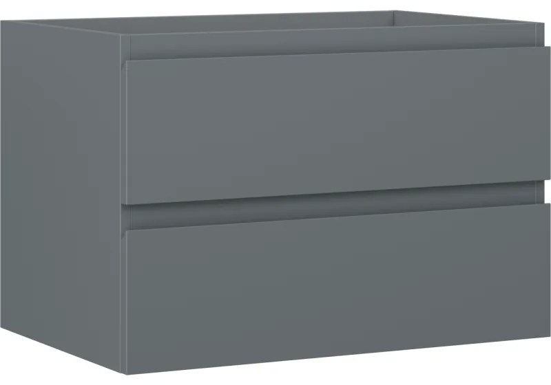 Mexen Orio, kúpeľňová skrinka 70 cm, 2 zásuvky, grafitová matná, 91A10-07047-2-BFF66