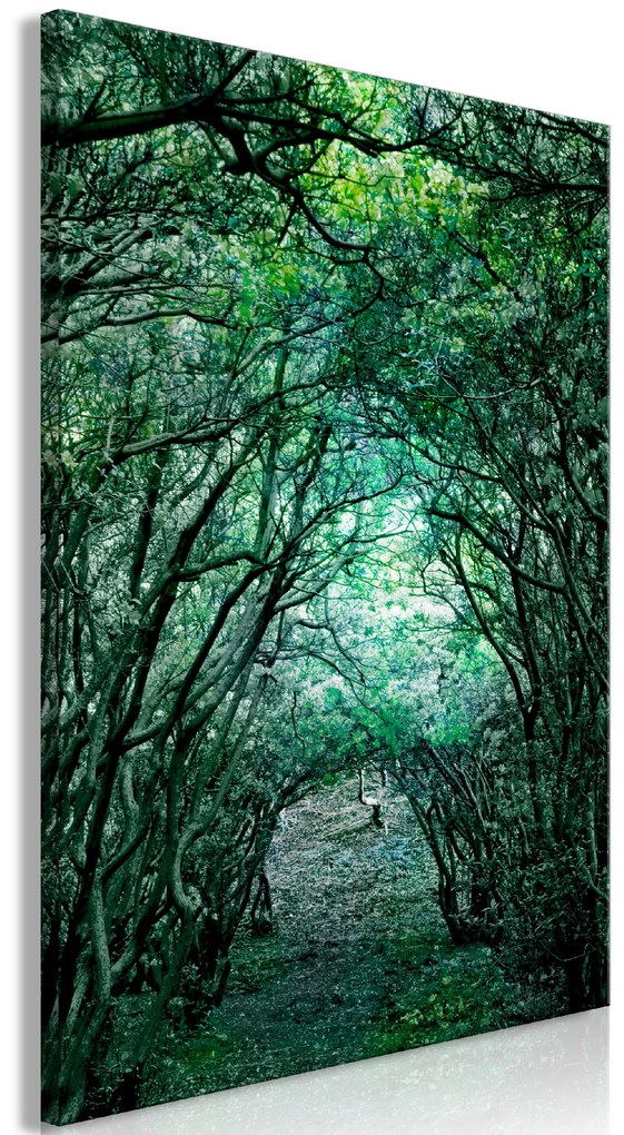 Artgeist Obraz - Green Pergola (1 Part) Vertical Veľkosť: 80x120, Verzia: Premium Print