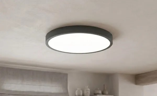 BRILAGI - LED kúpeľňové stropné svietidlo so senzorom ZENNA LED/24W/230V pr. 35 cm IP44 antracit