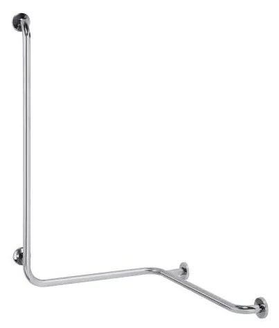 Madlo do sprchy 66 × 118 cm, nerez/strieborné