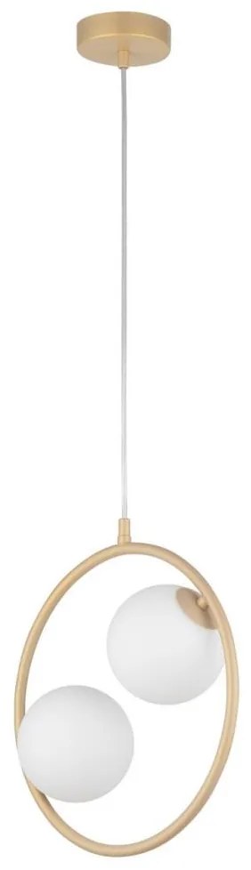 Luster na lanku AQUA 2xG9/12W/230V zlatá