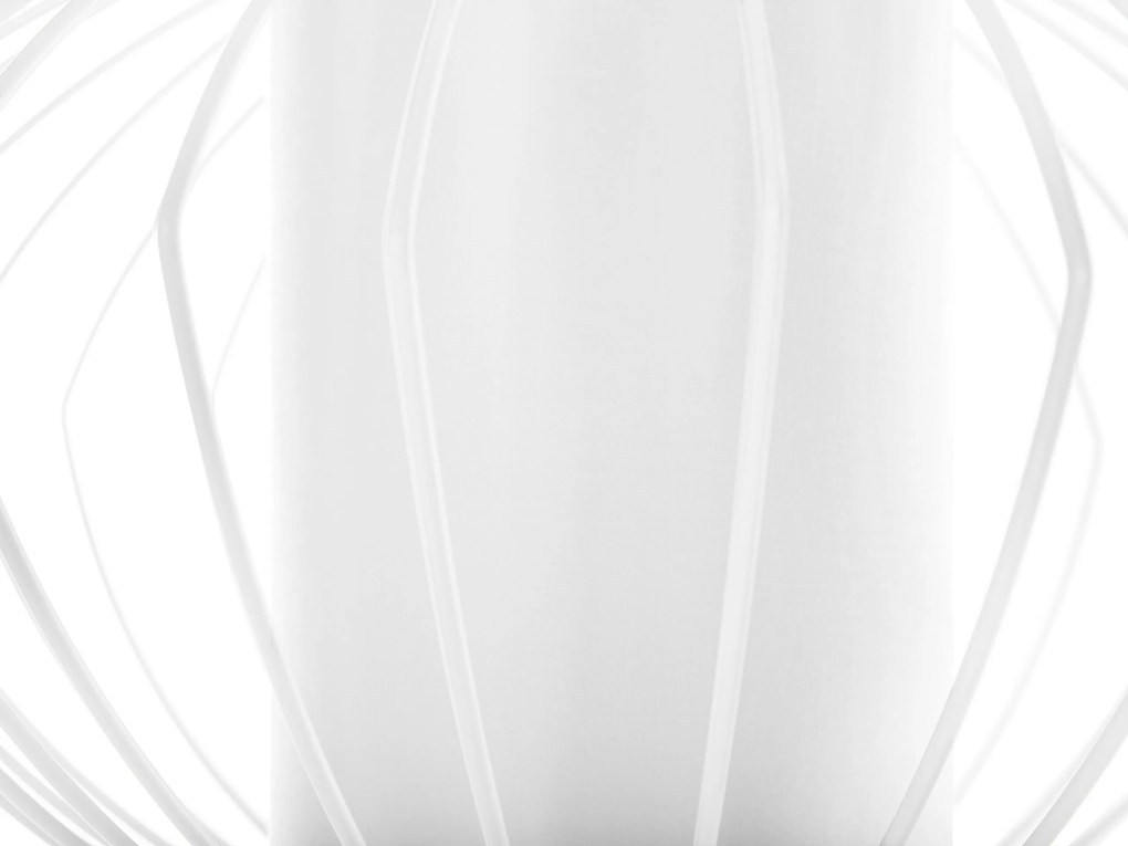 Biela závesná lampa KOLVA Beliani
