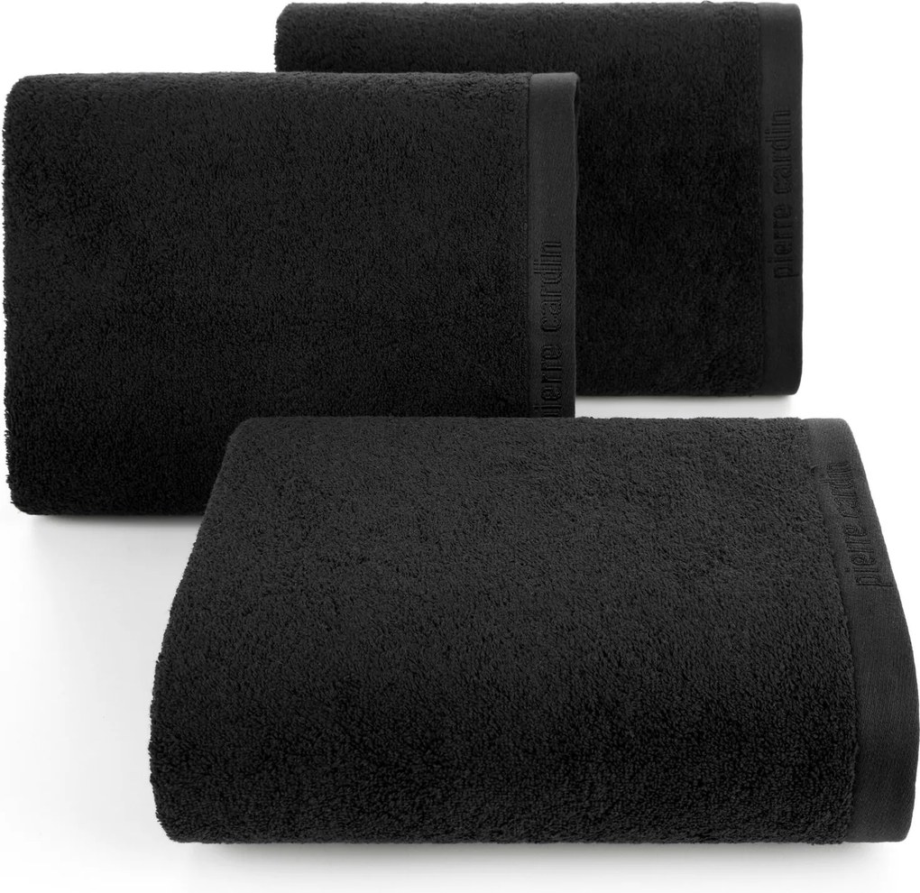 BAVLNENÝ UTERÁK PIERRE CARDIN EVI 50X90 CM ČIERNA