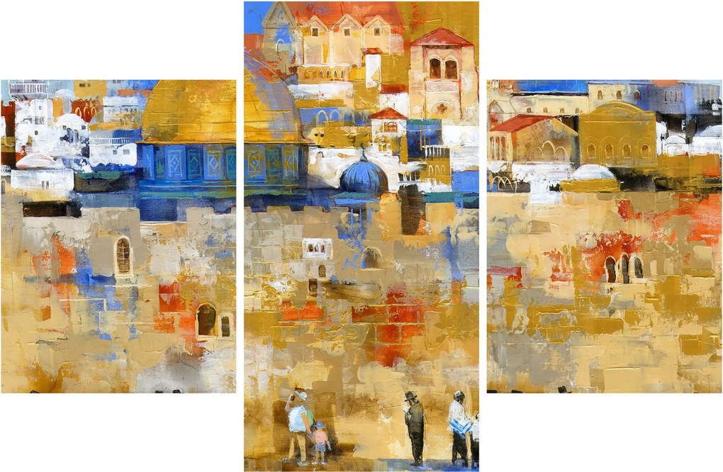 Obraz - Múr nárekov, Jeruzalem, Izrael (90x60 cm)