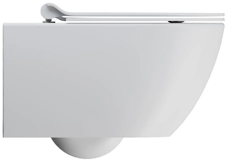 GSI GSI, PURA závesná WC misa, Swirlflush, 55x36 cm, biela dual-mat, 881509