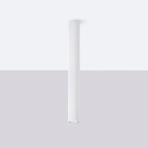 Sollux SL.1534 - Bodové svietidlo KARBON 1xGU10/10W/230V 60 cm biela